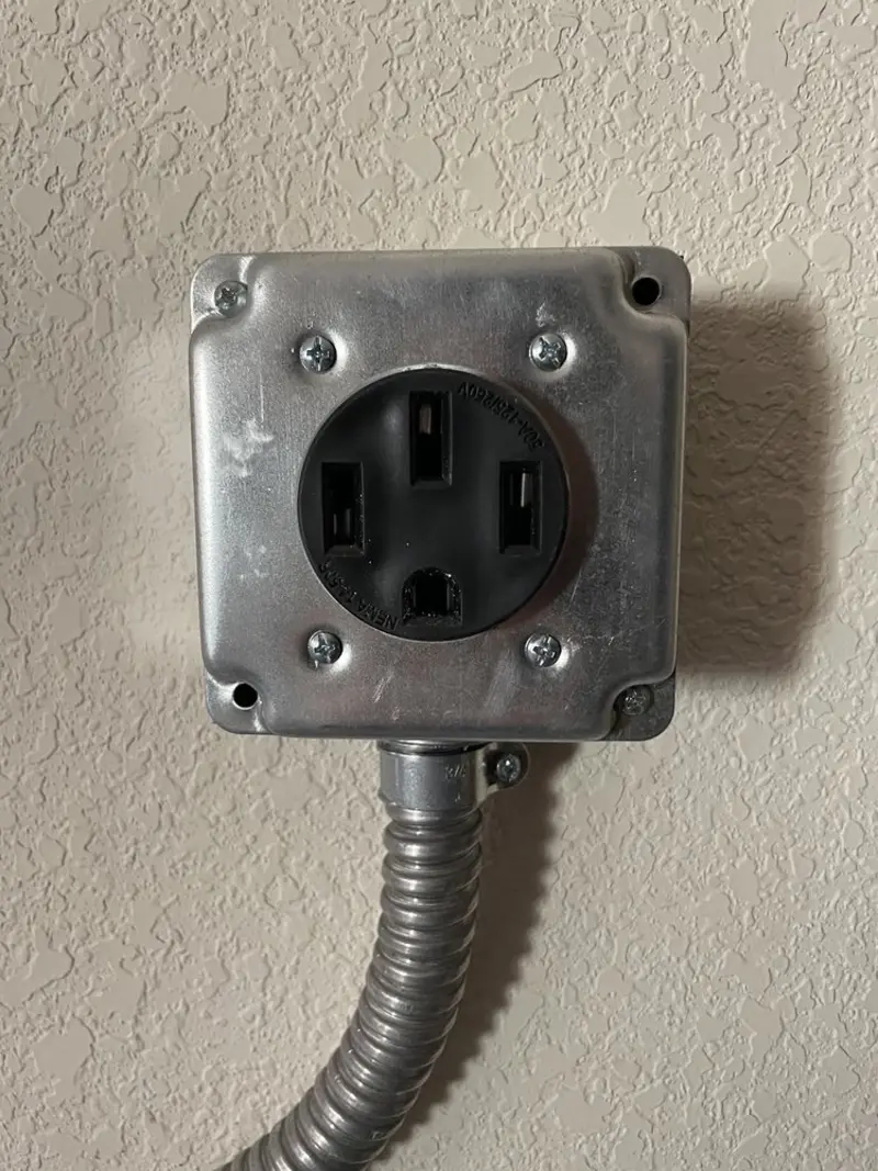 NEMA 14-50 outlet installed for Electrical Panel Upgrade in Nags Head